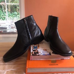 ASOS square toe ankle boot